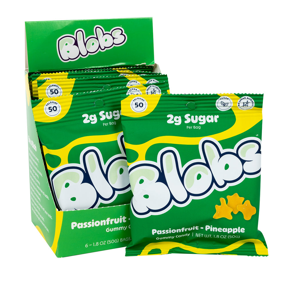 Wholesale Blobs - Gummy Candy - Pneappl Pasionfrut - 1.8Oz- Bulk
