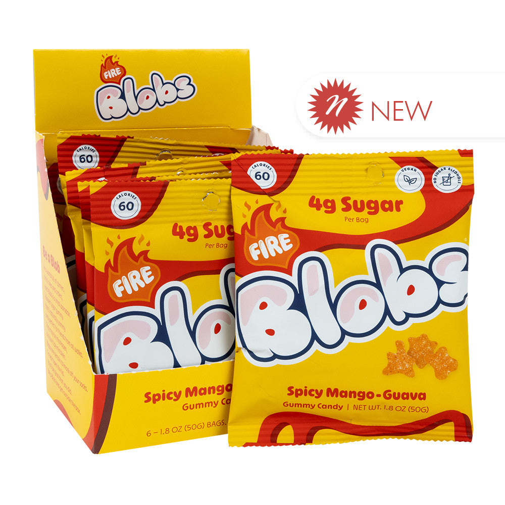 Wholesale Blobs - Gummy Candy - Fire Guavamango - 1.8Oz- Bulk