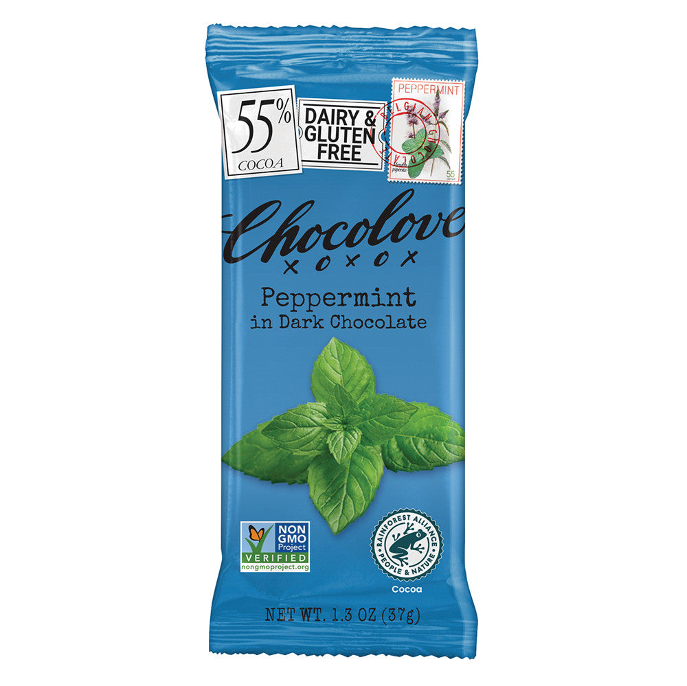 Chocolove Peppermint In Dark Chocolate 1.3 Oz