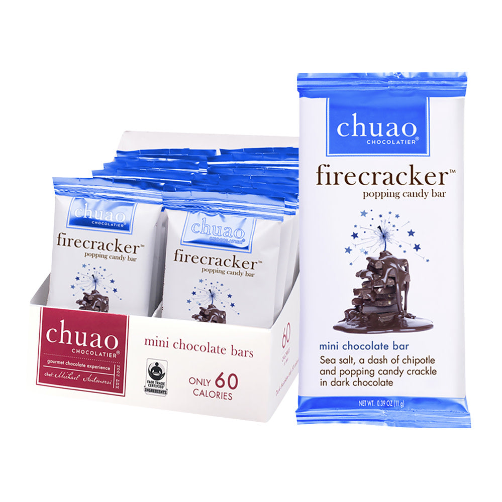 Wholesale Chuao Mini Dark Chocolate Firecracker 0.39 Oz Bar- Bulk