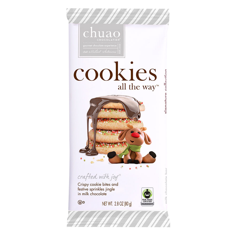 Wholesale Chuao Cookies All The Way Bar 2.8 Oz- Bulk