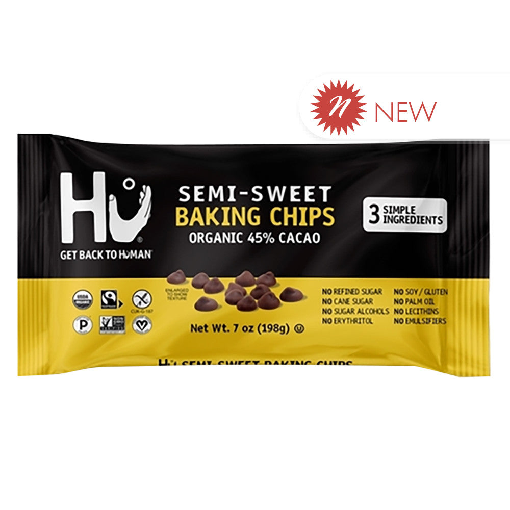 Wholesale Hu - Semi - Sweet Baking Chips - 7Oz - Pk12- Bulk
