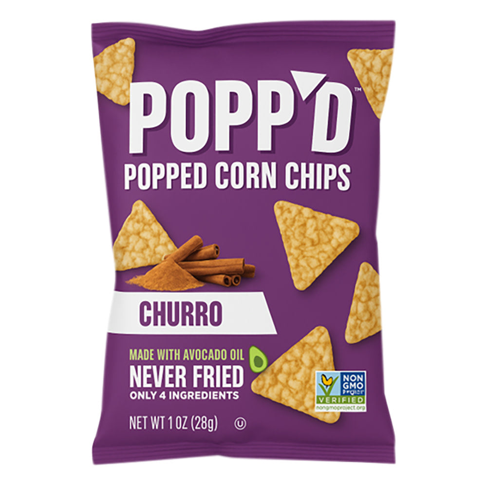 Popp'D - Popcorn Chips Churro - 1Oz