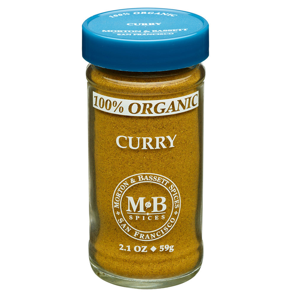 Wholesale Morton & Bassett 100% Organic Curry 2.1 Oz Shaker- Bulk