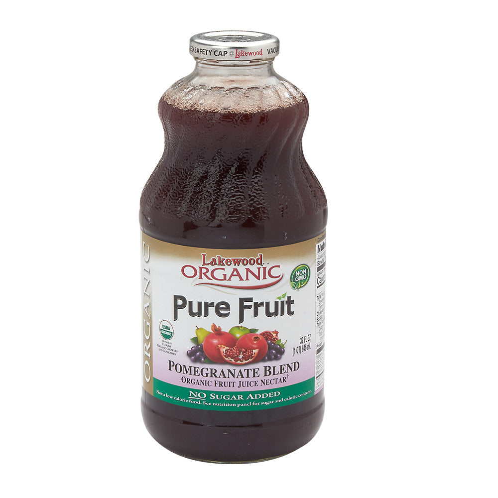 Wholesale Lakewood Organic Juices Organic Pomegranate Fusion 32 Oz Bottle- Bulk