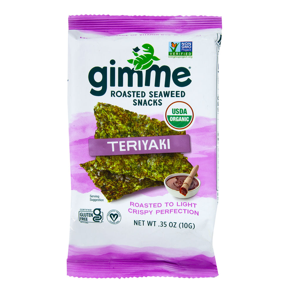 Wholesale Gimme Teriyaki Seaweed Snacks Singles 0.35 Oz- Bulk