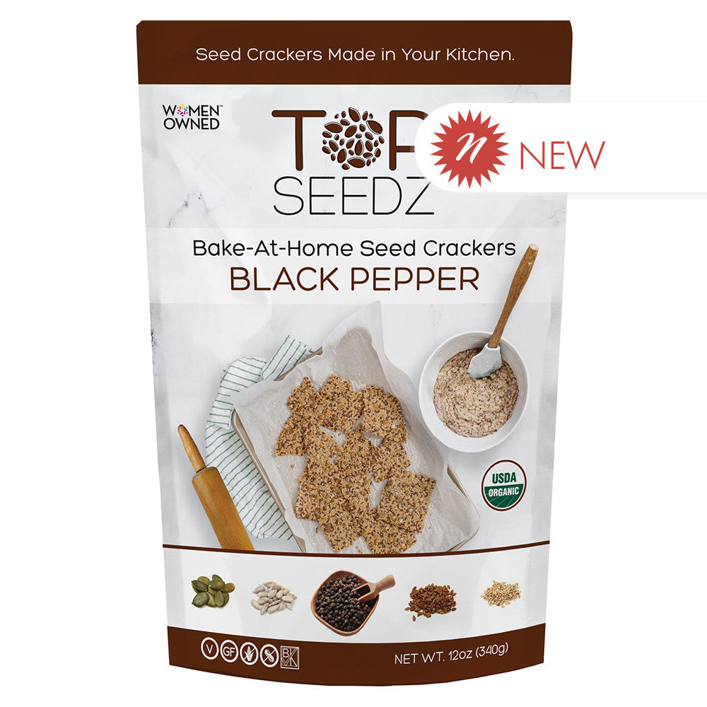 Wholesale Top Seedz - Bake At Home Cream Mix Black Pepp - 12Oz- Bulk