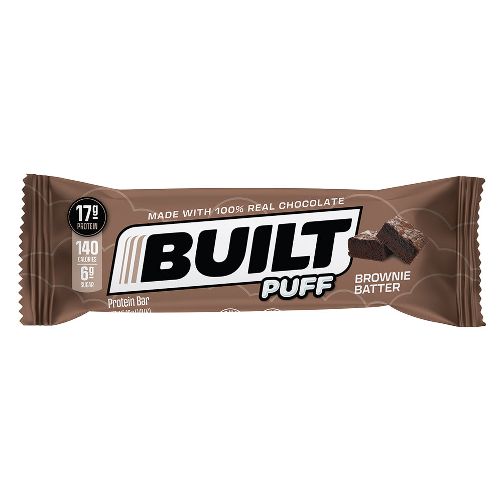 Wholesale Built Puff Protein Bar Brownie Batter 1.41 Oz Bar- Bulk
