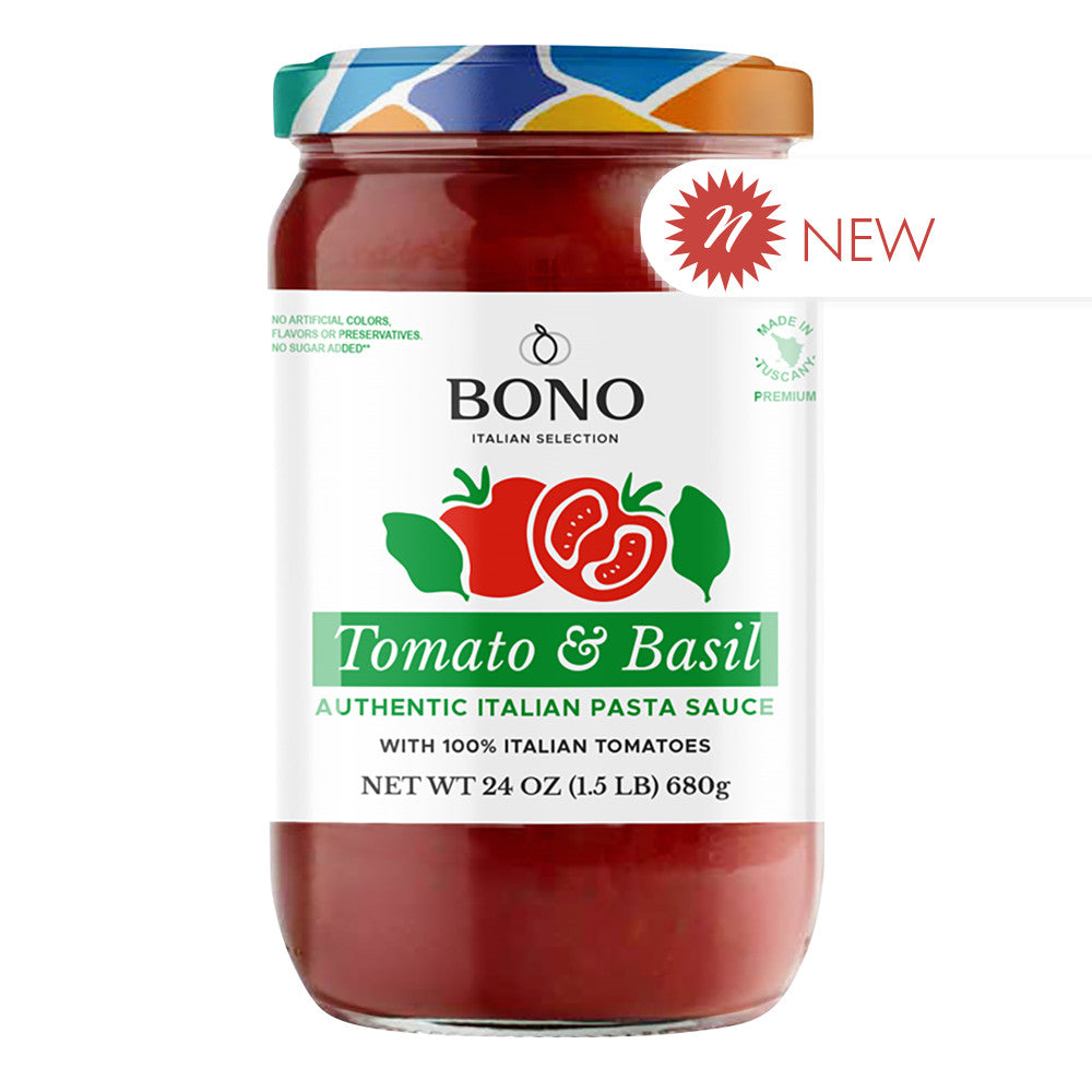 Wholesale Bono - Pasta Sauce - Tomato Basil - 24Oz- Bulk