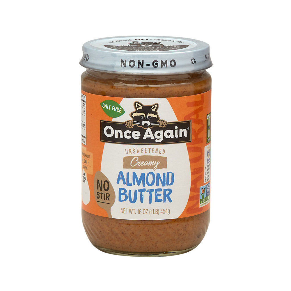 Wholesale Once Again American No Stir Classic Creamy Almond Butter 16 Oz Jar- Bulk