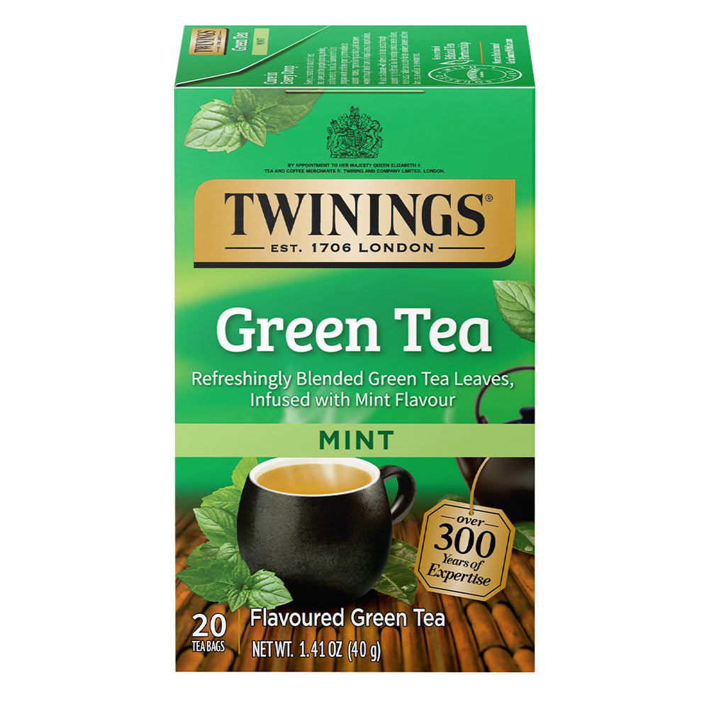 Wholesale Twinings Mint Green Tea 20 Ct Box- Bulk