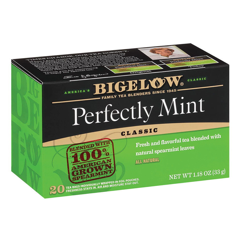 Wholesale Bigelow Perfectly Mint Black Tea 20 Ct Box- Bulk