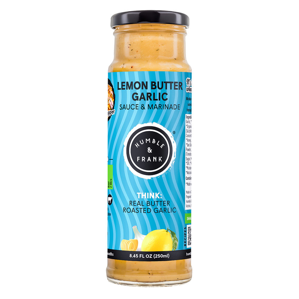 Wholesale Humble & Frank Lemon Butter Garlic Marinade 8.45 Oz Bottle- Bulk