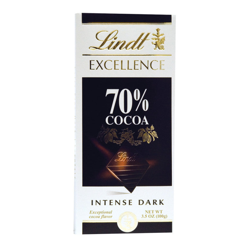 Wholesale Lindt Excellence 70% Cocoa Intense Dark Chocolate 3.5 Oz Bar- Bulk