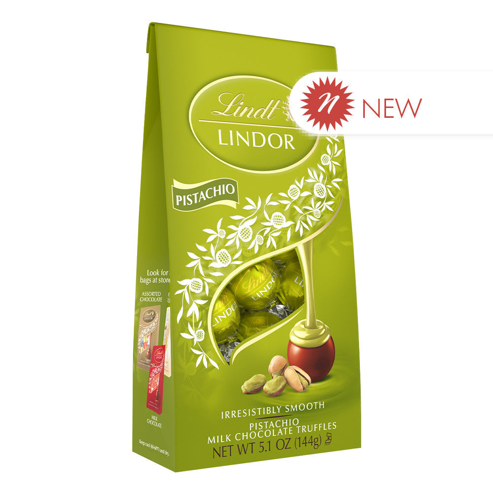 Wholesale Lindt - Lindor Pistachio Mini Chocolate Truffle Bag - 5.1Oz- Bulk