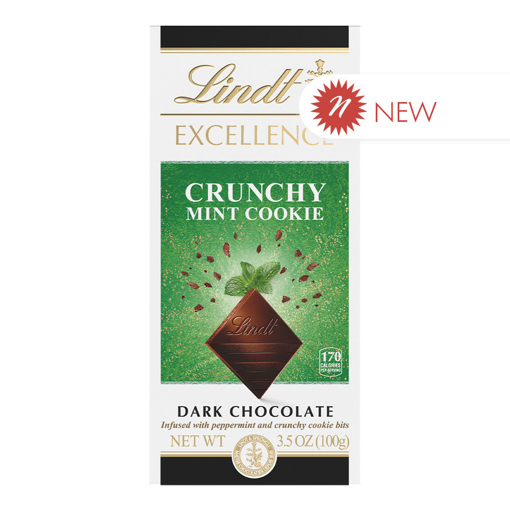 Wholesale Lindt - Bar - Excellence Mint Cookie - 3.5Oz - 12Ct- Bulk