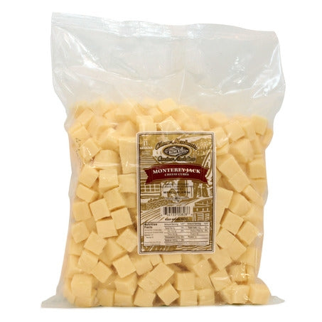 Wholesale BoxNCase Case Monterey Jack Cheese Cubes- Bulk