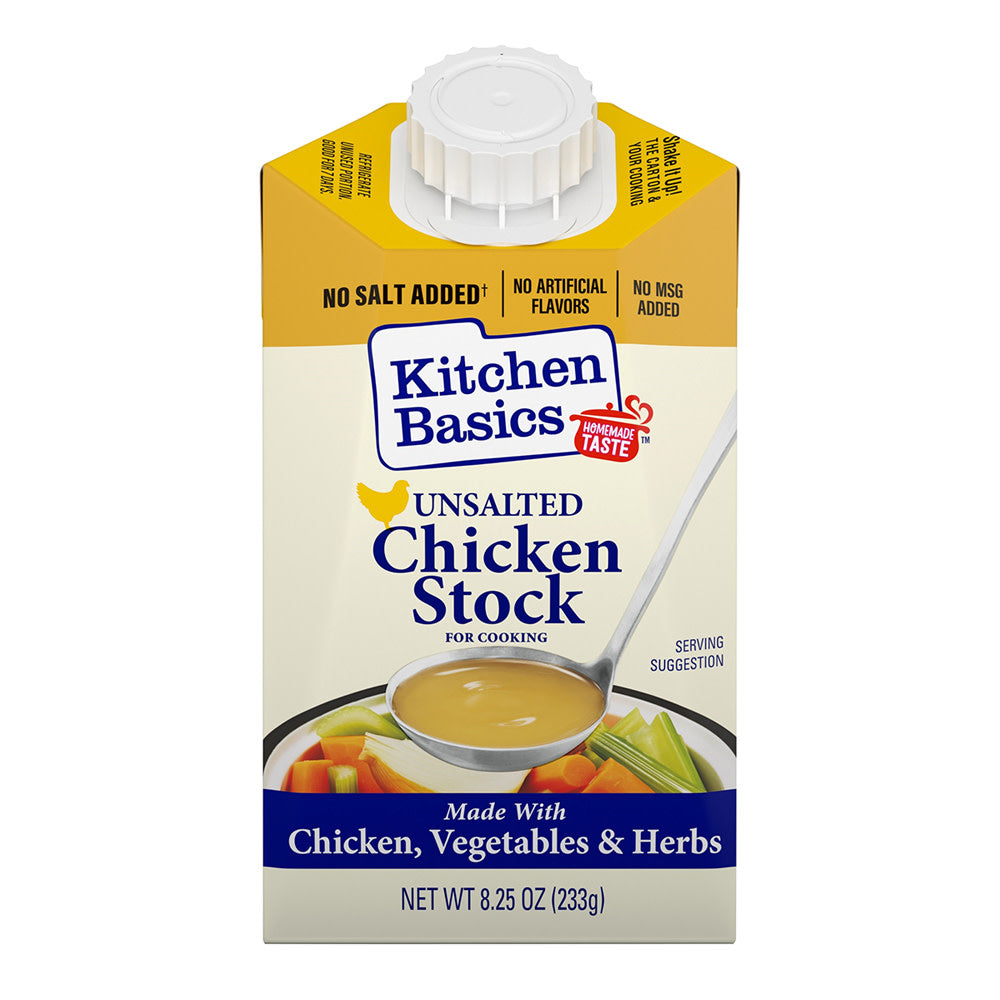 Wholesale Kitchen Basics Unsalted Chicken Stock 8.25 Oz- Bulk
