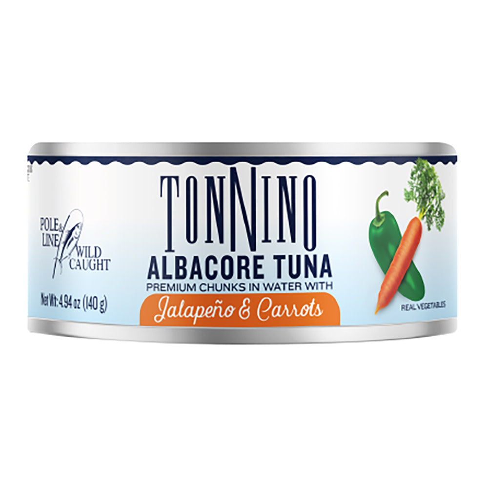 Wholesale Tonnino Albacore Tuna In Water Jalapeno & Carrots 4.94 Oz Can- Bulk