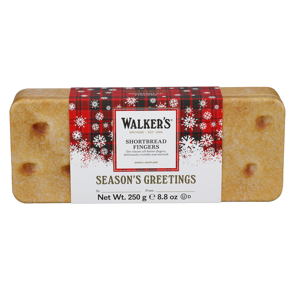 Wholesale Walkers - Festive Shortbrea Fingers Tin - 8.8Oz- Bulk