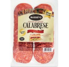 Wholesale Busseto Calabrese Salami Sliced 16 Oz- Bulk