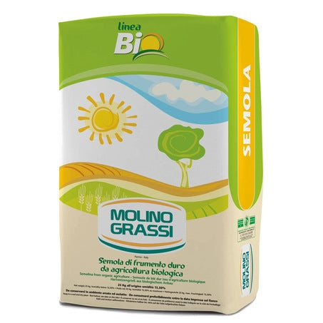 Wholesale Molino Grassi Case Organic Semolina Flour- Bulk