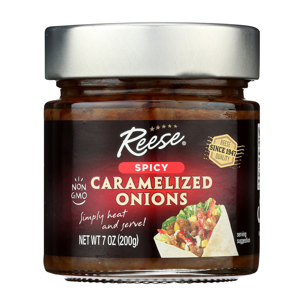 Wholesale Reese Spicy Caramelized Onions 7 Oz Jar- Bulk