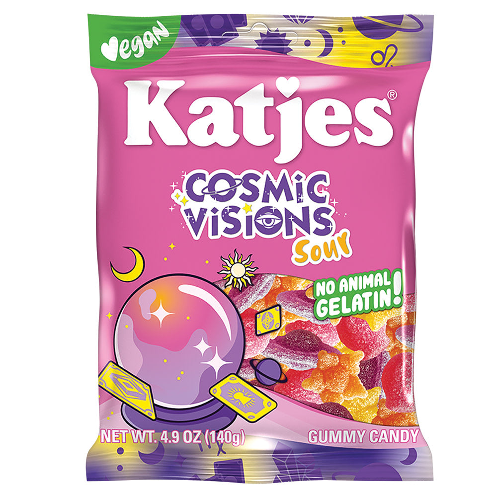 Wholesale Katjes Cosmic Visions Sour Gummies 4.9 Oz Peg Bag- Bulk