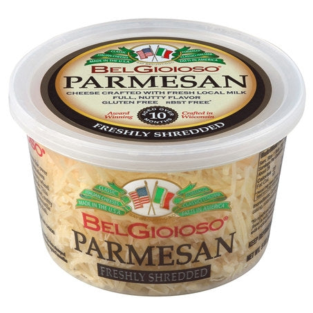 Wholesale Belgioioso Case Shredded Parmesan Cheese Cup- Bulk