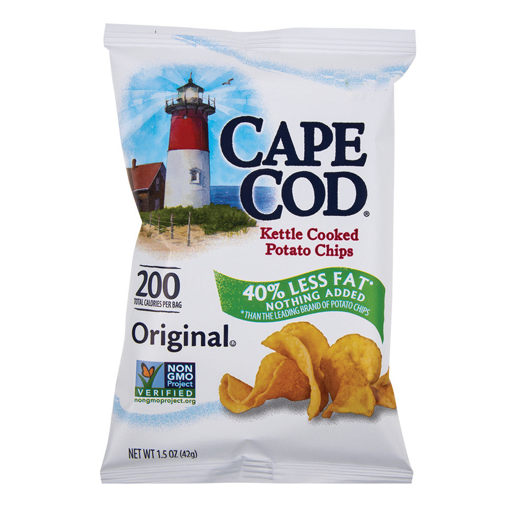 Wholesale Cape Cod Kettle Cooked Potato Chips 1.5 Oz Bag- Bulk