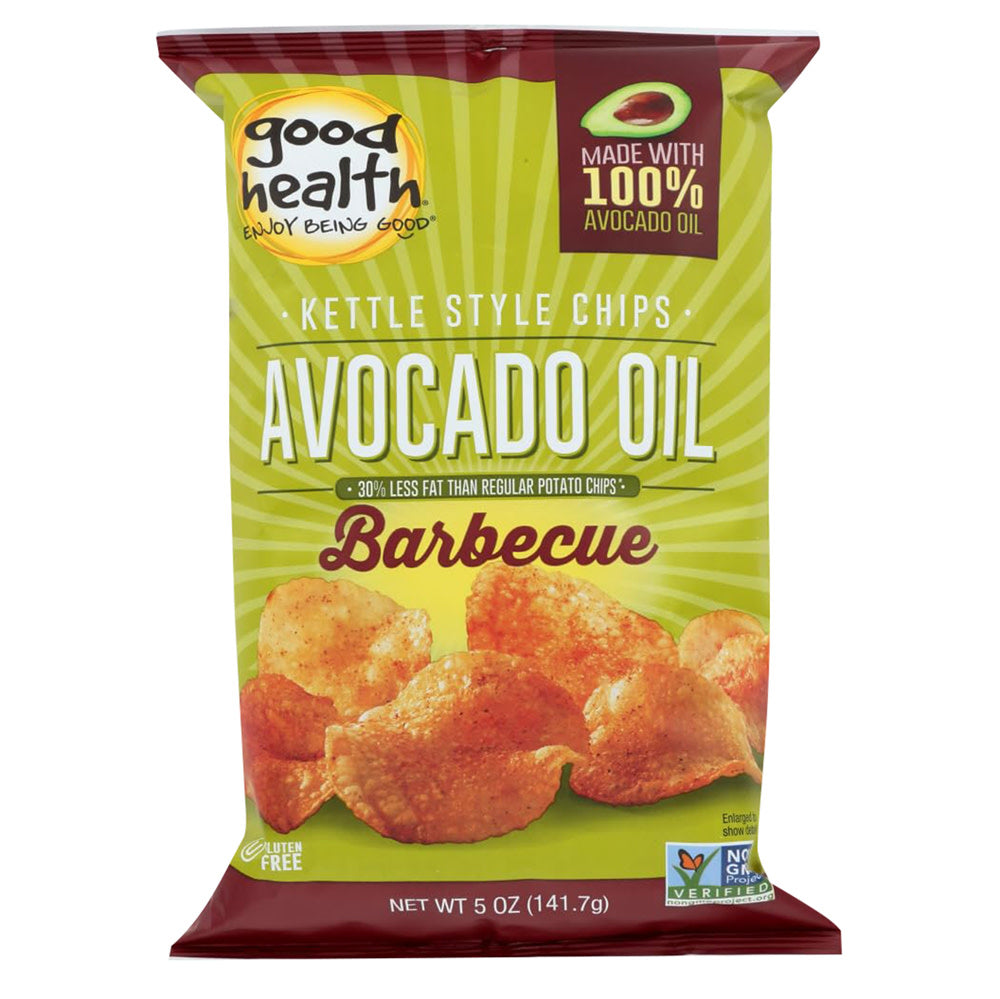 Wholesale Good Health Barbeque Avocado Oil Kettle Chips 5 Oz Bag- Bulk
