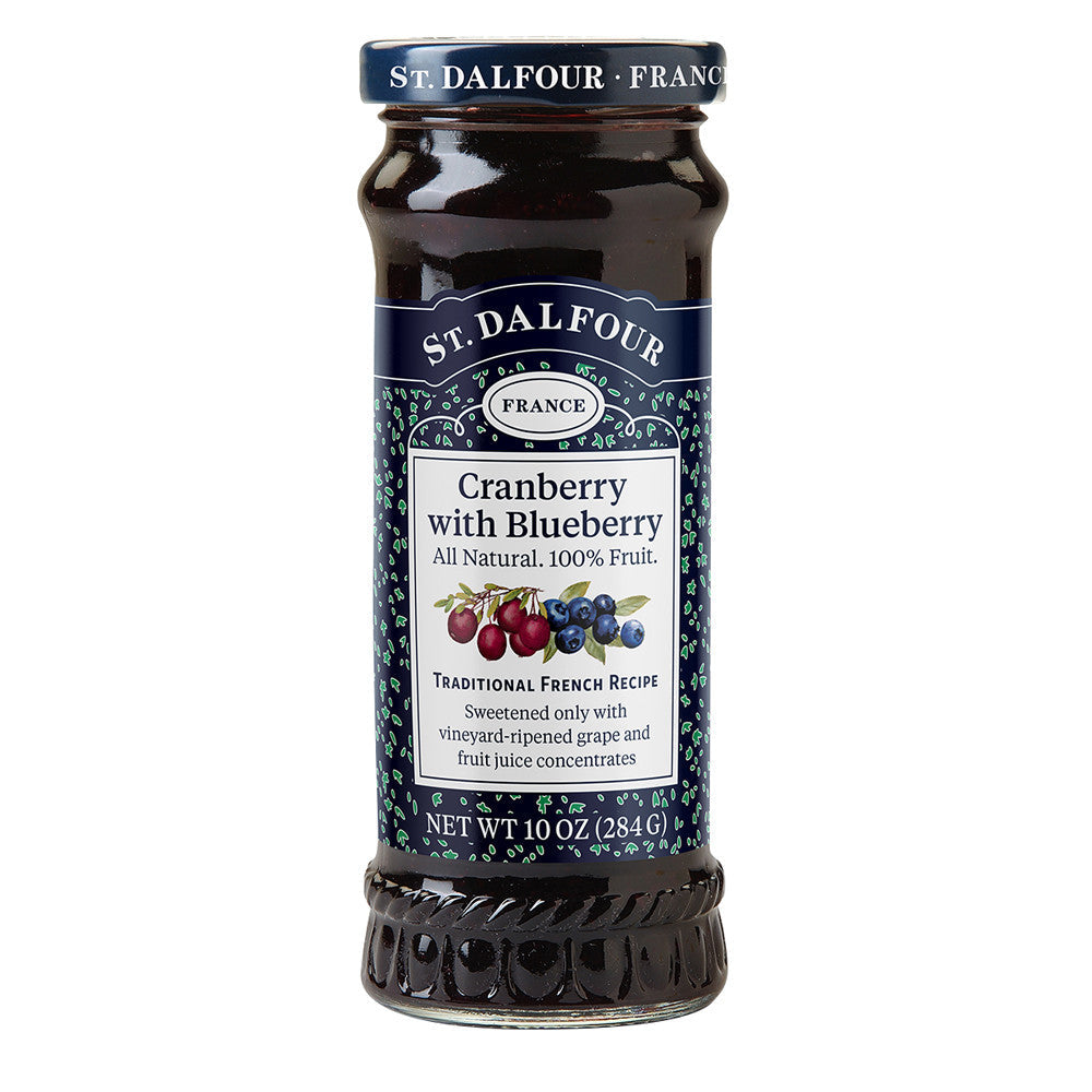 Wholesale St. Dalfour Cranberry With Blueberry Preserves 10 Oz Jar- Bulk