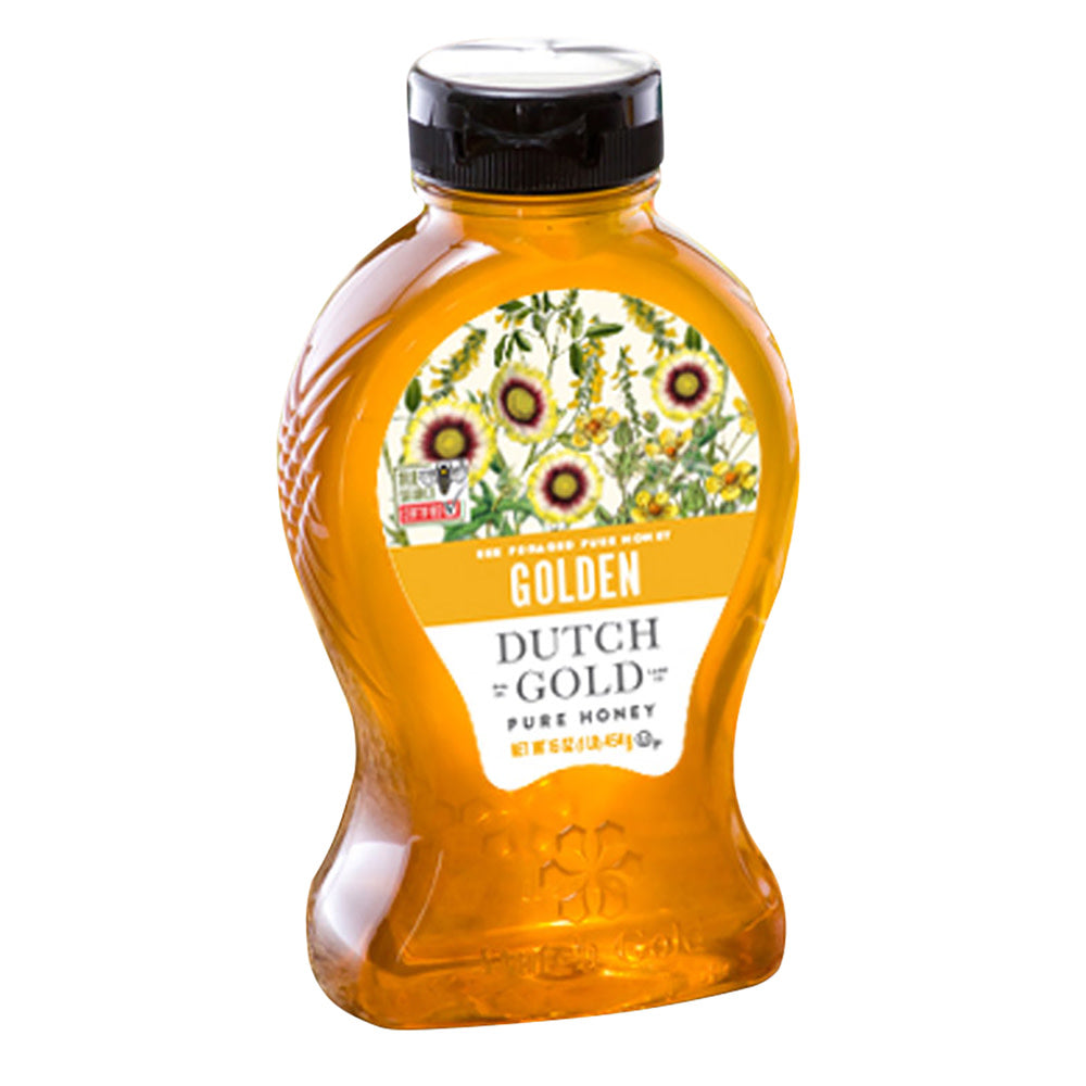 Wholesale Dutch Gold Golden Honey 16 Oz Bottle- Bulk