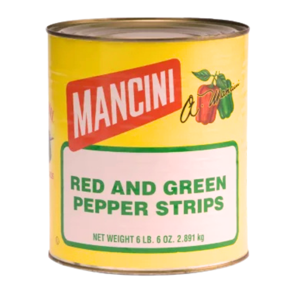 Wholesale Mancini Case Red & Green Bell Pepper Strips- Bulk