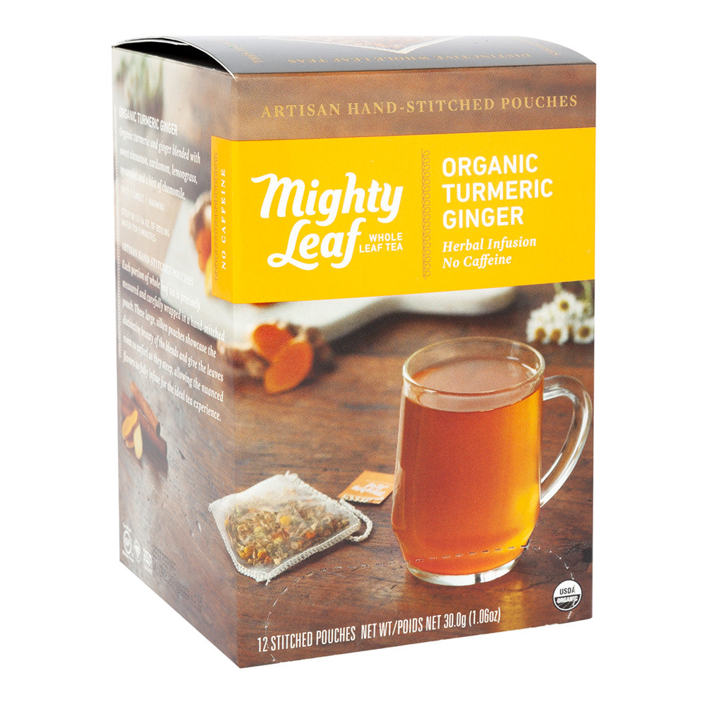 Mighty Leaf Organic Turmeric Ginger Tea 15 Ct Box