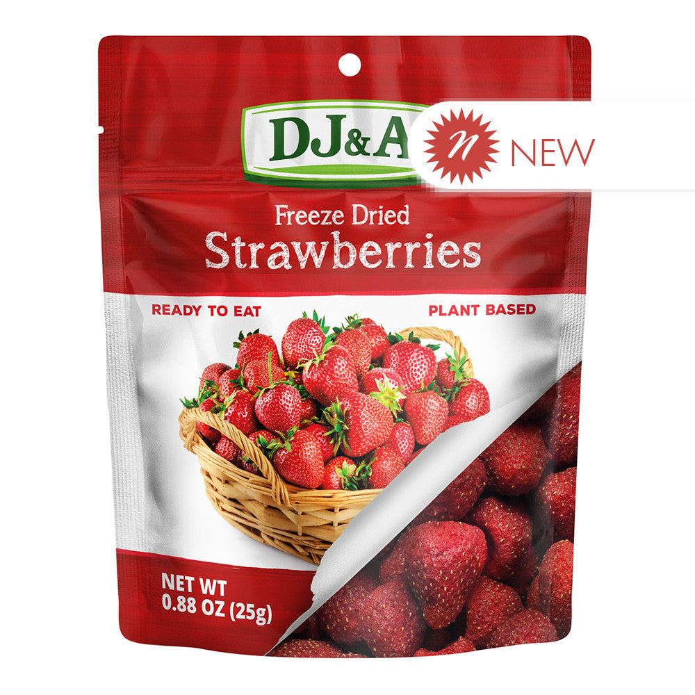 Wholesale Dj&A - Freeze Dried Strawberries - 0.88Oz- Bulk