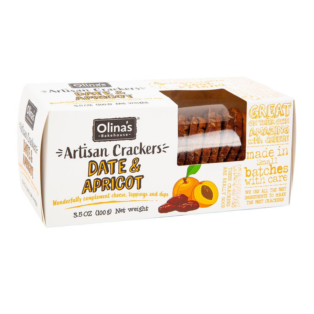 Wholesale Olina'S Date & Apricot Artisan Crackers 3.5 Oz Box- Bulk