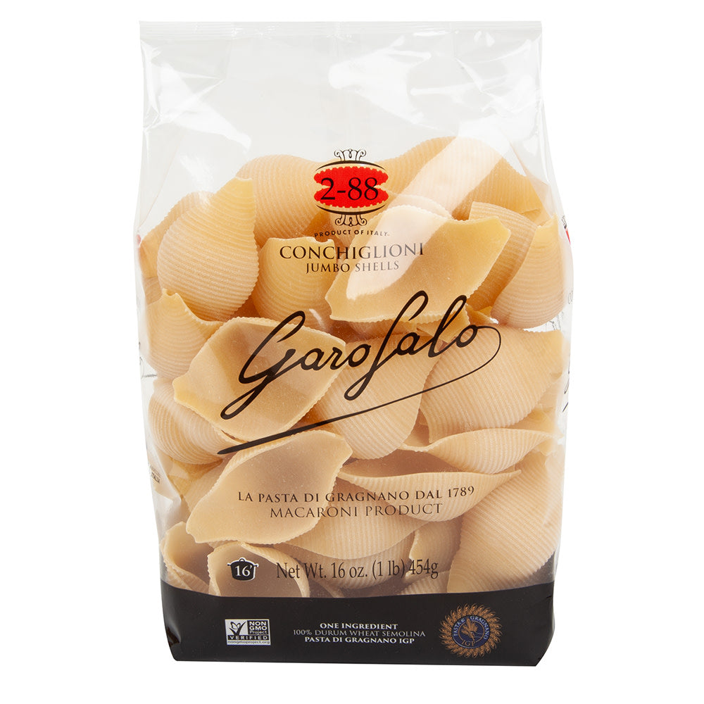 Wholesale Garofalo Jumbo Shells 16 Oz Bag- Bulk