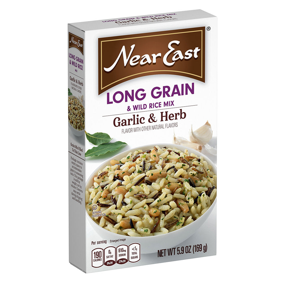 Near East Garlic And Herb Long Grain & Wild Rice 5.9 Oz Box