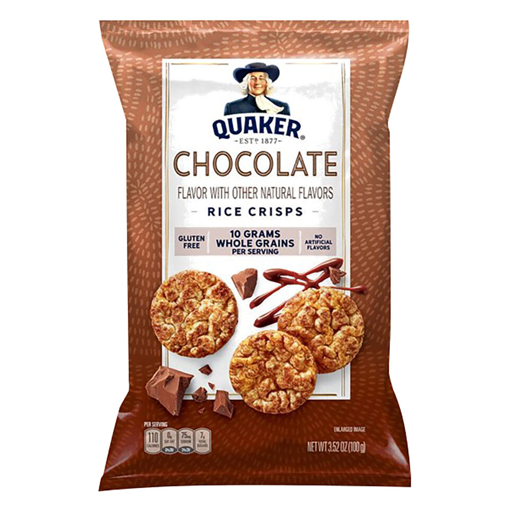 Wholesale Quaker Chocolate Rice Crisps 3.52 Oz Bag- Bulk