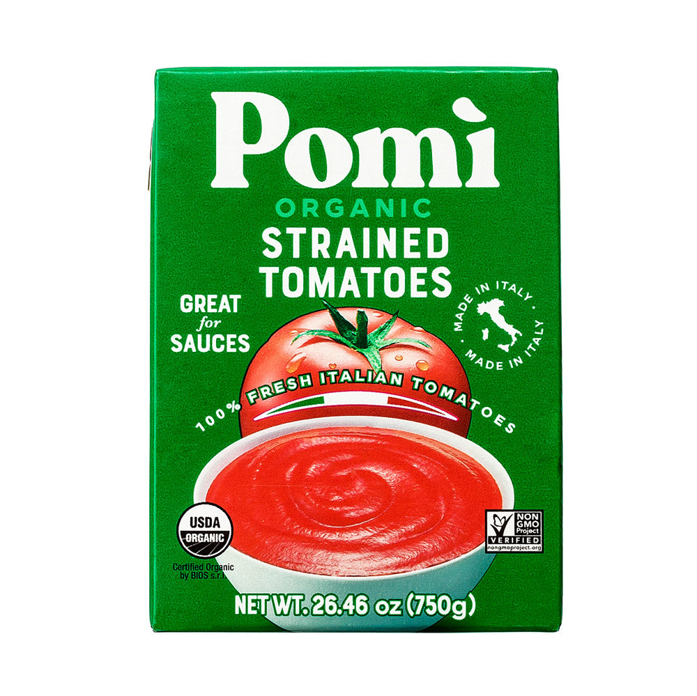 Wholesale Pomi Organic Strained Tomatoes 26.46 Oz- Bulk