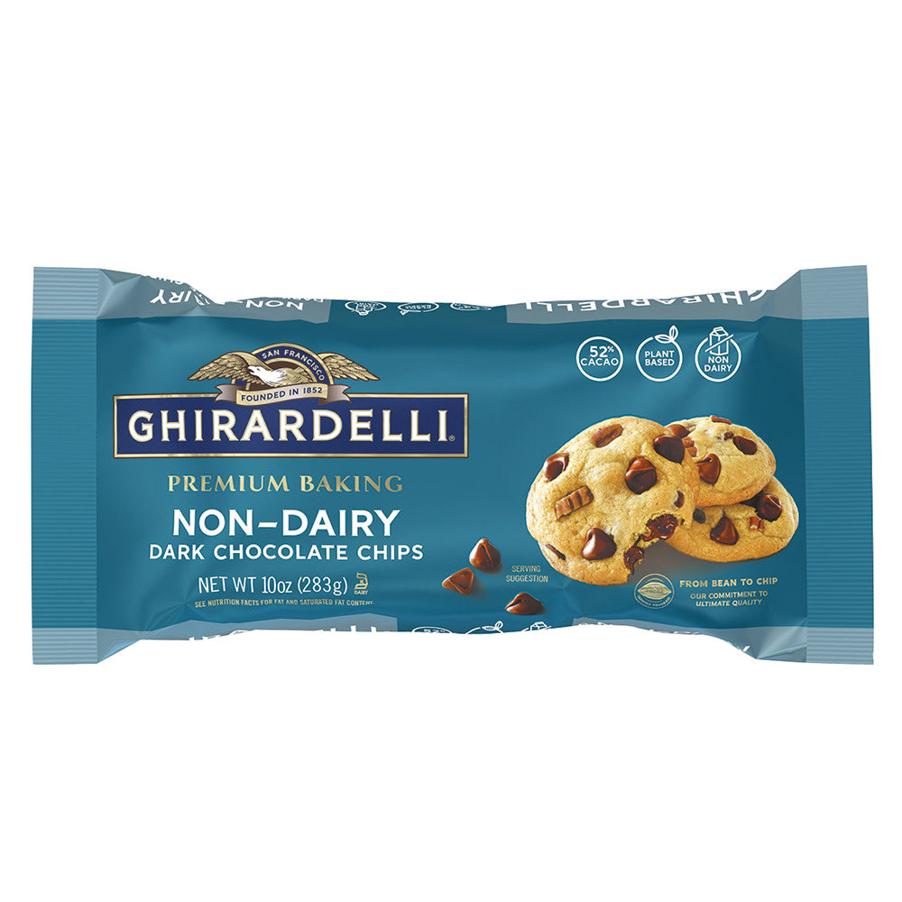 Wholesale Ghirardelli Non-Dairy Dark Chocolate Chips 10 Oz- Bulk