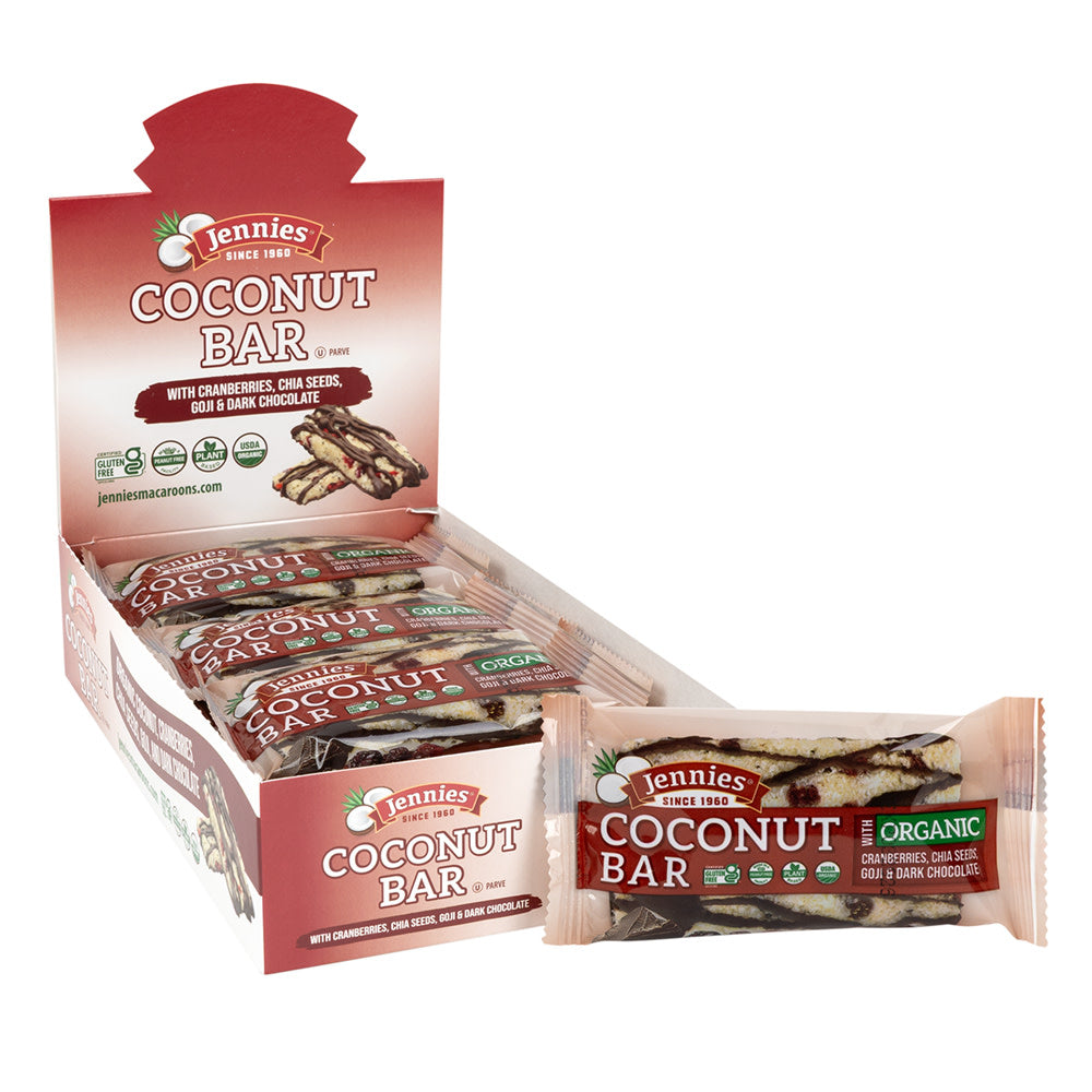 Wholesale Jennie'S - Coconut Bars Cranberry - 1.5Oz- Bulk