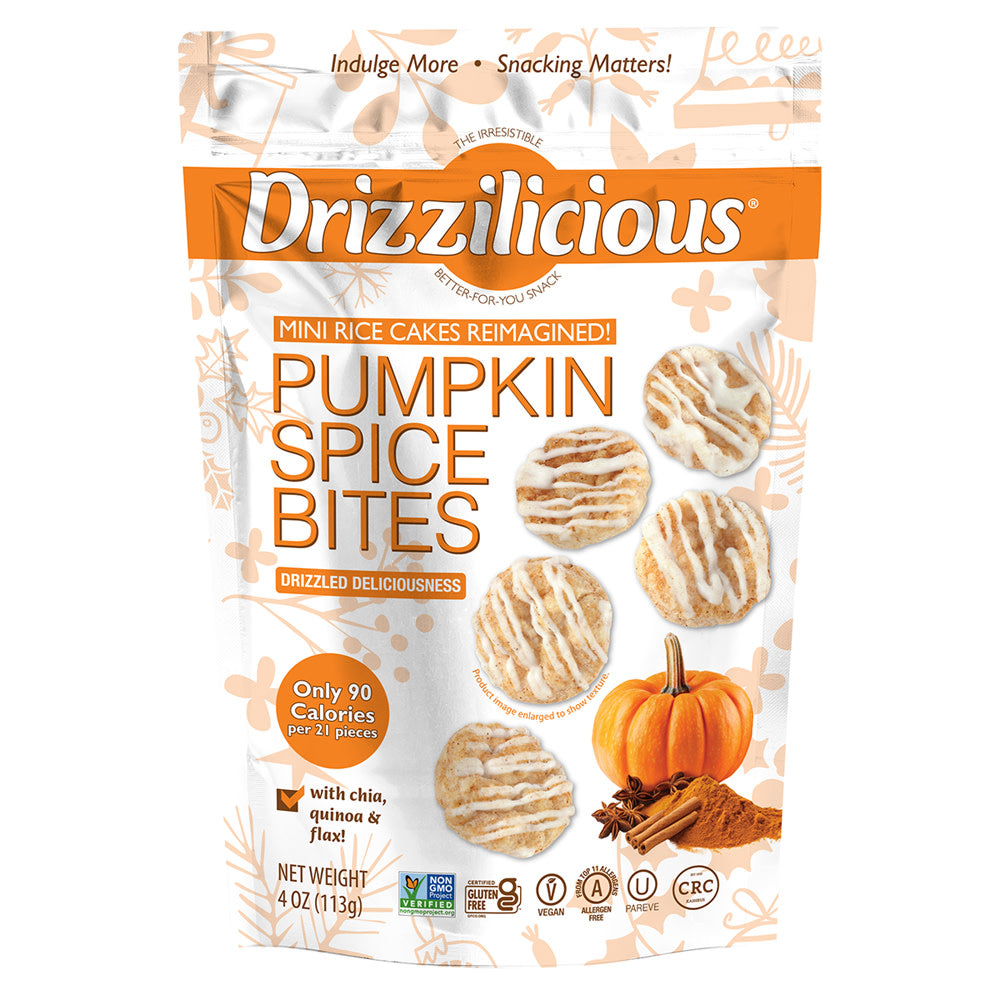 Wholesale Drizzilicious Pumpkin Spice Bites 4 Oz Pouch- Bulk