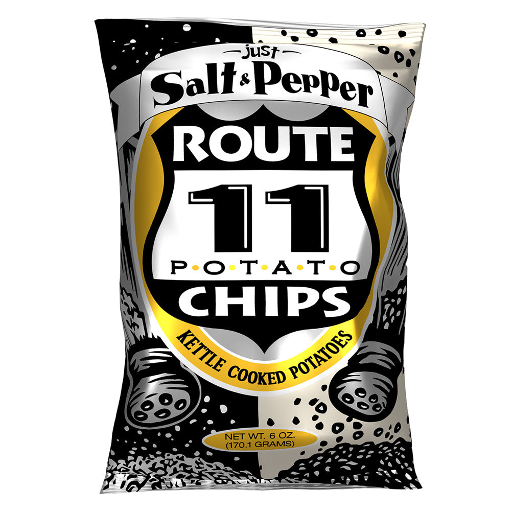 Wholesale Route 11 Salt & Pepper Potato Chips 6 Oz Bag- Bulk