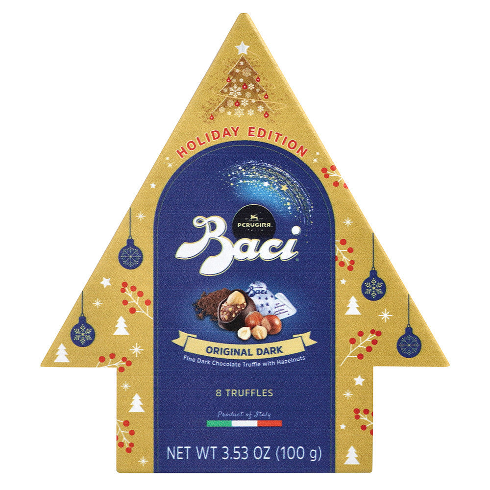 Wholesale Perugina Baci 8 Piece Classic Dark Chocolate Christmas Tree 3.53 Oz Box- Bulk