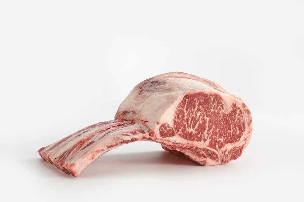 Wholesale Senku Purebred Wagyu Beef Tomahawk Rack BMS 9+ Wagyu 19 Lb- Bulk