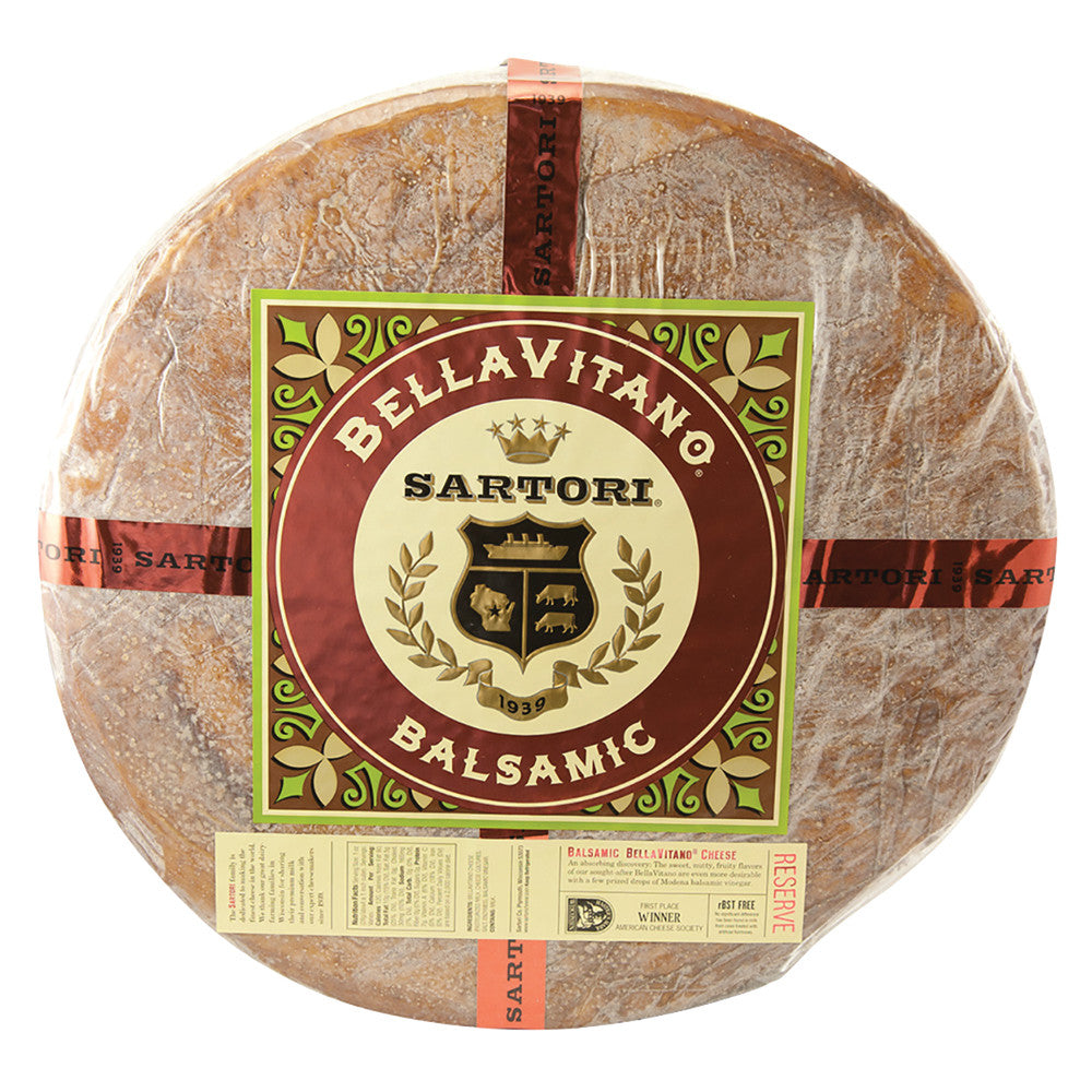 Wholesale Sartori Bellavistano Balsamic 5 Lb Quarter Wheels 20 Lb- Bulk
