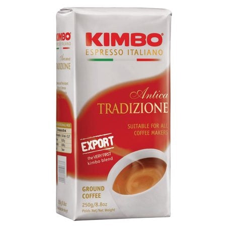 Wholesale Kimbo Case Antica Ground Espresso White Brick- Bulk