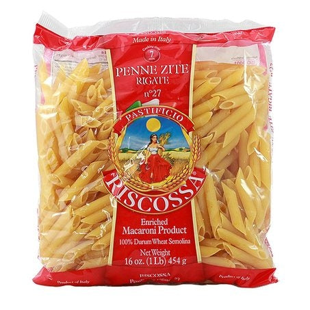 Wholesale Riscossa Case Penne Ziti Rigate Pasta #27- Bulk